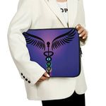 7 Chakras Caduceus Print Laptop Sleeve