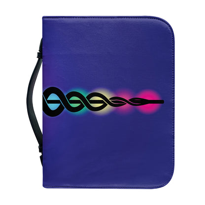 7 Chakras Caduceus Print Leather Bible Cover
