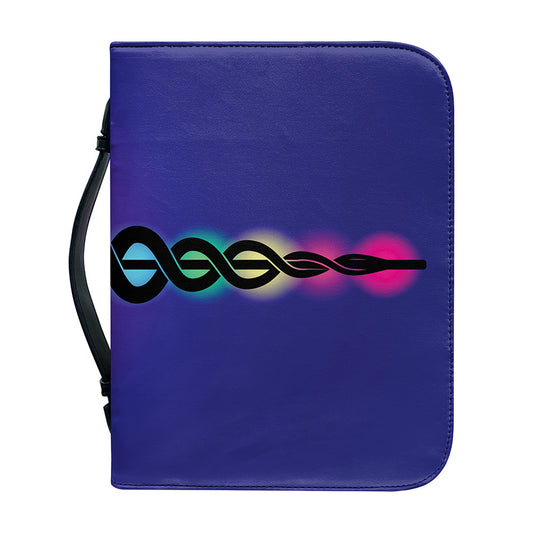 7 Chakras Caduceus Print Leather Bible Cover