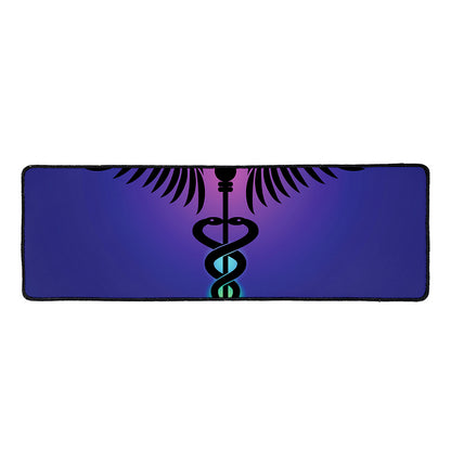7 Chakras Caduceus Print Long Kitchen Mat
