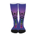 7 Chakras Caduceus Print Long Socks