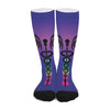 7 Chakras Caduceus Print Long Socks