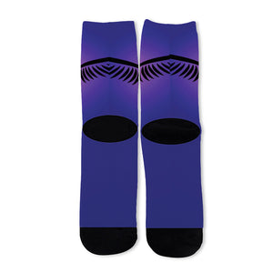 7 Chakras Caduceus Print Long Socks