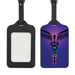 7 Chakras Caduceus Print Luggage Tag