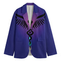 7 Chakras Caduceus Print Men's Blazer