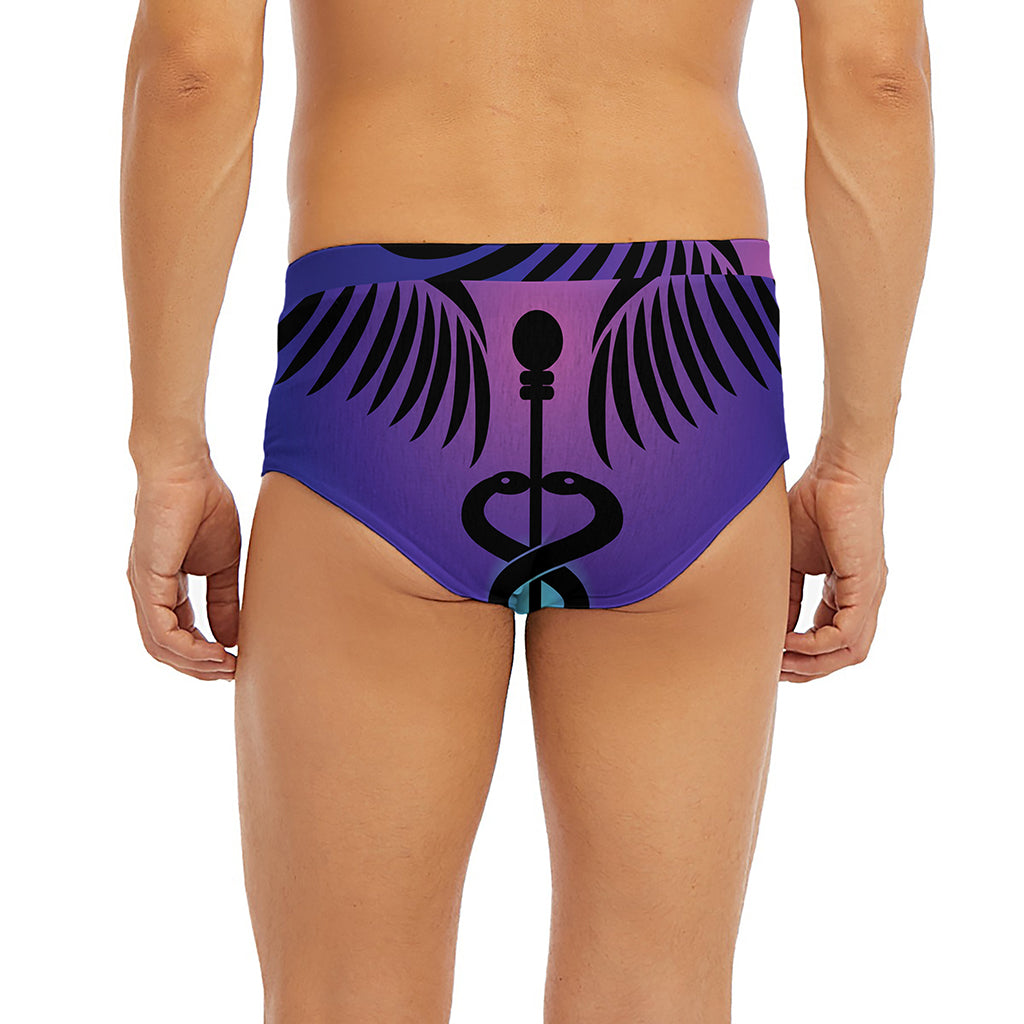 7 Chakras Caduceus Print Men's Briefs