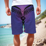 7 Chakras Caduceus Print Men's Cargo Shorts