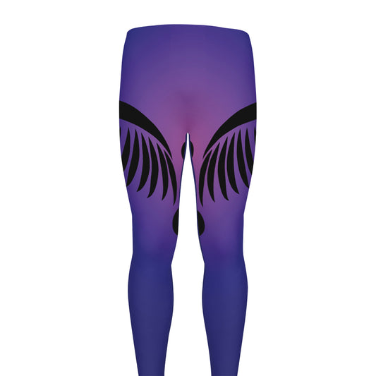 7 Chakras Caduceus Print Men's leggings