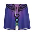 7 Chakras Caduceus Print Men's Athletic Shorts