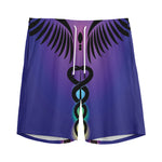 7 Chakras Caduceus Print Men's Sports Shorts