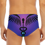7 Chakras Caduceus Print Men's Triangle Swim Briefs