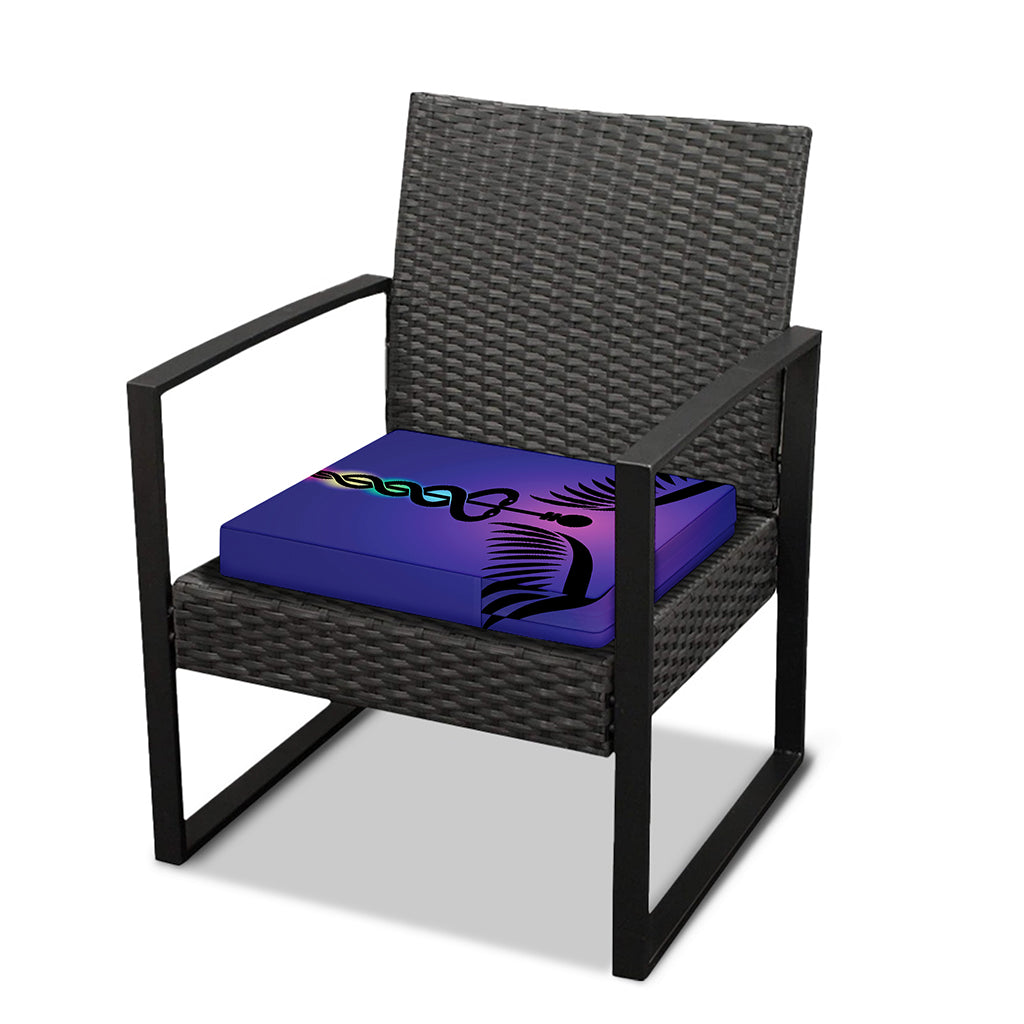 7 Chakras Caduceus Print Outdoor Seat Cushion Cover