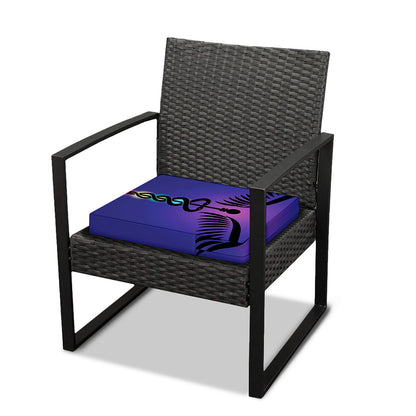 7 Chakras Caduceus Print Outdoor Seat Cushion Cover