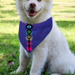 7 Chakras Caduceus Print Over The Collar Dog Bandana