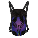 7 Chakras Caduceus Print Pet Carrier Backpack