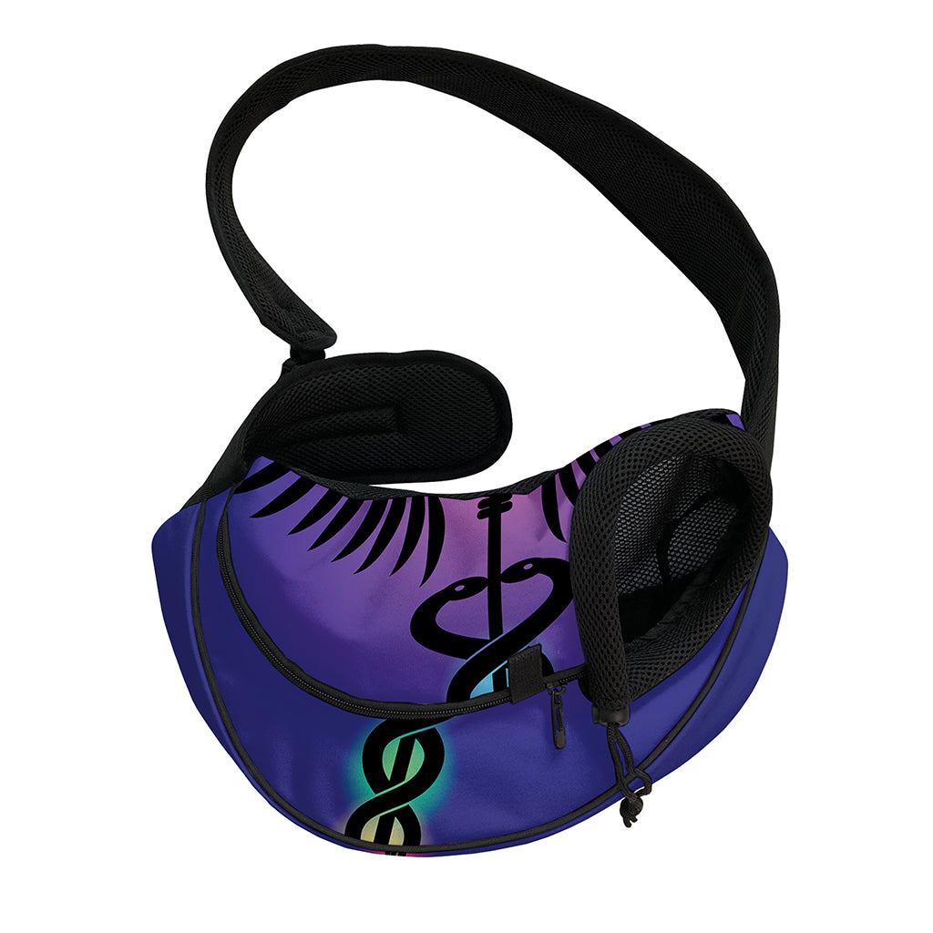 7 Chakras Caduceus Print Pet Sling Carrier
