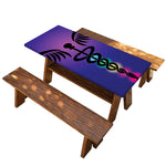 7 Chakras Caduceus Print Picnic Table Cover