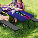 7 Chakras Caduceus Print Picnic Table Cover