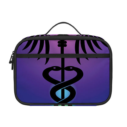 7 Chakras Caduceus Print Portable Lunch Bag