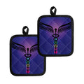 7 Chakras Caduceus Print Pot Holders
