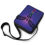 7 Chakras Caduceus Print Rectangular Crossbody Bag