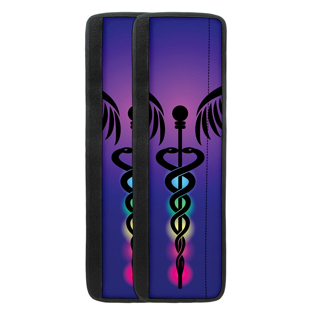 7 Chakras Caduceus Print Refrigerator Handle Covers