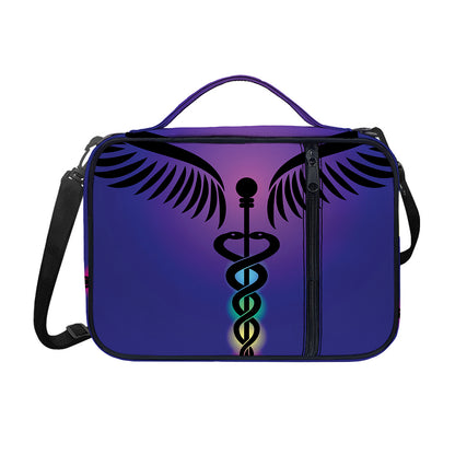 7 Chakras Caduceus Print Shoulder Strap Bible Bag