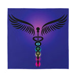 7 Chakras Caduceus Print Silk Bandana