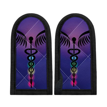 7 Chakras Caduceus Print Skillet Handle Cover