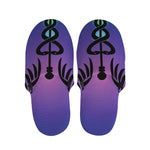 7 Chakras Caduceus Print Slippers