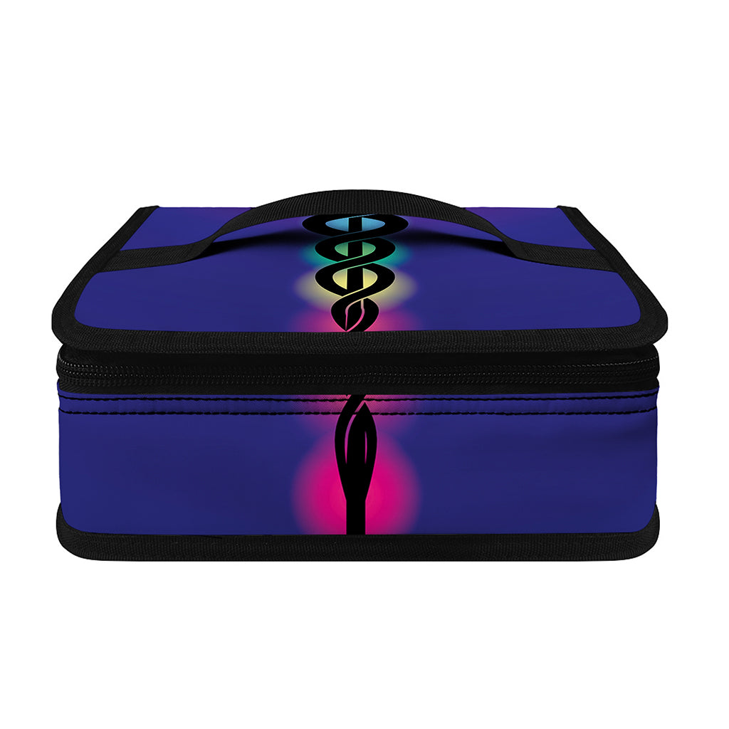 7 Chakras Caduceus Print Small Lunch Bag