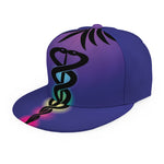 7 Chakras Caduceus Print Snapback Cap