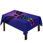 7 Chakras Caduceus Print Tablecloth