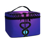 7 Chakras Caduceus Print Travel Makeup Bag