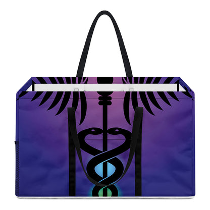 7 Chakras Caduceus Print Utility Tote Bag