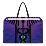 7 Chakras Caduceus Print Utility Tote Bag