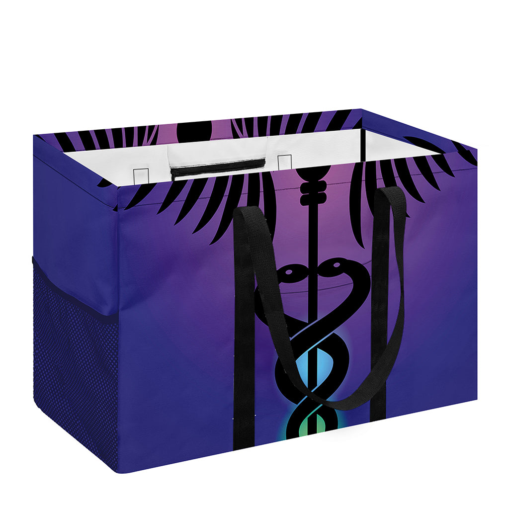 7 Chakras Caduceus Print Utility Tote Bag