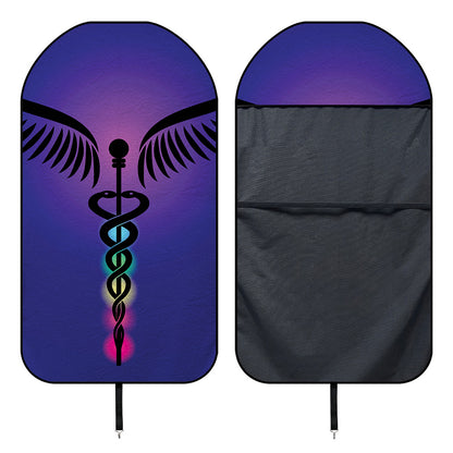 7 Chakras Caduceus Print Waterproof Car Seat Cover
