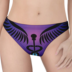 7 Chakras Caduceus Print Women's Thong