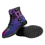 7 Chakras Caduceus Print Work Boots