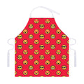 8-Bit Emoji Pattern Print Adjustable Apron