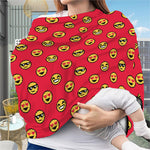 8-Bit Emoji Pattern Print Baby Seat Cover