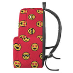 8-Bit Emoji Pattern Print Backpack
