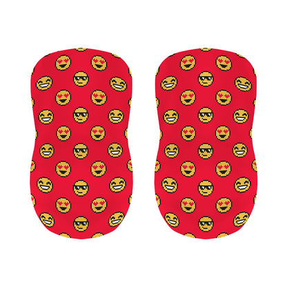 8-Bit Emoji Pattern Print Bar Stool Covers