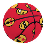 8-Bit Emoji Pattern Print Basketball