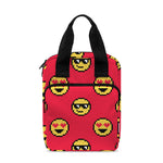 8-Bit Emoji Pattern Print Bible Tote Bag