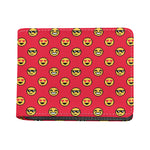8-Bit Emoji Pattern Print Bifold Wallet