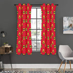 8-Bit Emoji Pattern Print Curtain