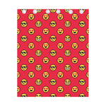 8-Bit Emoji Pattern Print Curtain