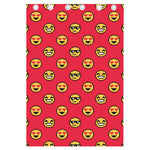 8-Bit Emoji Pattern Print Curtain
